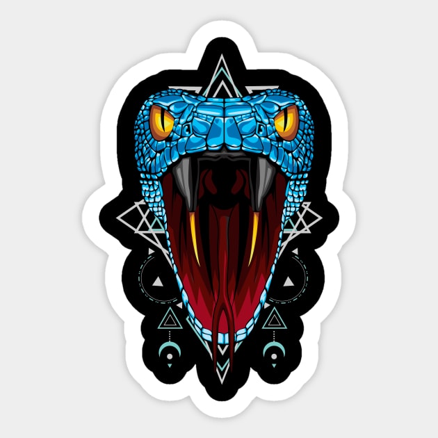 snake skull Sticker by SHINIGAMII